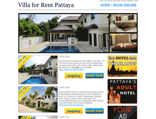 villaforrentpattaya.com screenshot