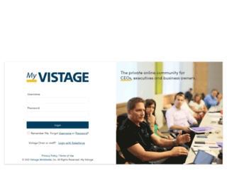 village.vistage.com screenshot