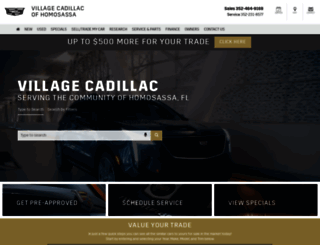 villagecadillac.com screenshot