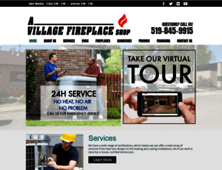 villagefireplaceshop.com screenshot