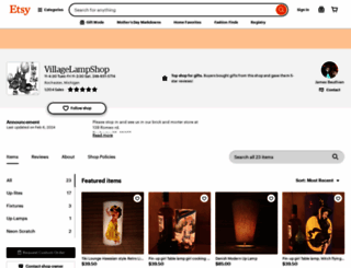 villagelampshop.com screenshot