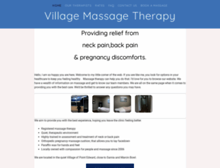 villagemassagetherapy.ca screenshot
