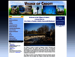villageofcadott.com screenshot