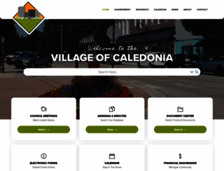 villageofcaledonia.org screenshot