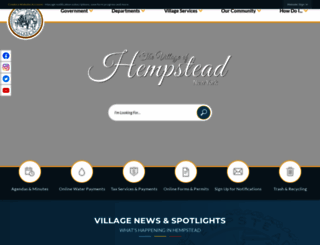 villageofhempstead.org screenshot