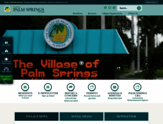 villageofpalmsprings.org screenshot