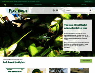 villageofparkforest.com screenshot