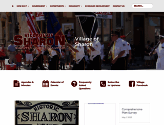 villageofsharon.com screenshot