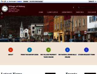 villageofsidney.org screenshot
