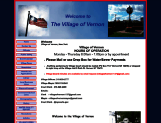 villageofvernonny.org screenshot