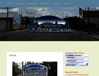villageofwittenberg.com screenshot