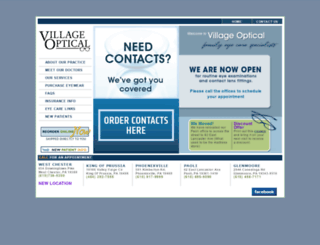 villageopticalonline.com screenshot