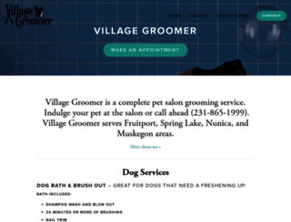 villagepetgroomer.com screenshot