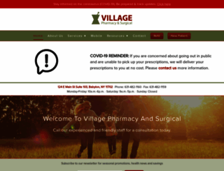 villagepharmacyandsurgical.com screenshot