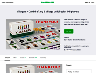 villagers-cardgame.projectdomino.com screenshot