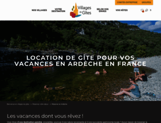 villagesdegites-ardeche.com screenshot