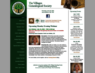 villagesgenealogy.org screenshot