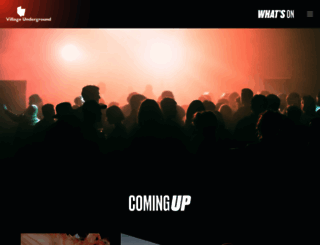 villageunderground.co.uk screenshot