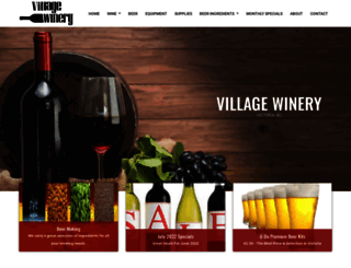 villagewinery.com screenshot