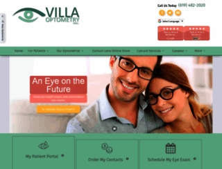 villaoptometry.com screenshot