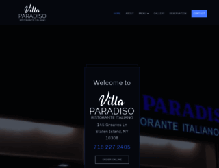 villaparadisorestaurant.com screenshot
