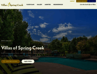 villas-of-spring-creek.securecafe.com screenshot