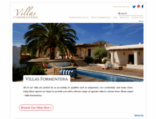 villasformentera.com screenshot