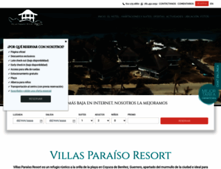 villasparaisoresort.com screenshot
