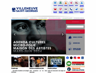villeneuve-saint-georges.fr screenshot