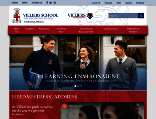 villiers-school.com screenshot