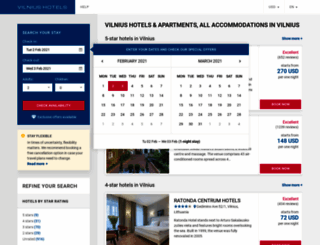vilniusluxuryhotels.com screenshot