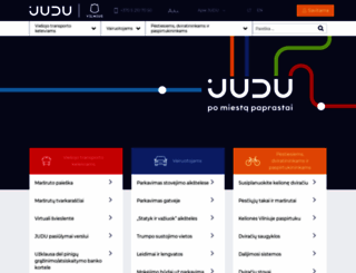 vilniustransport.lt screenshot