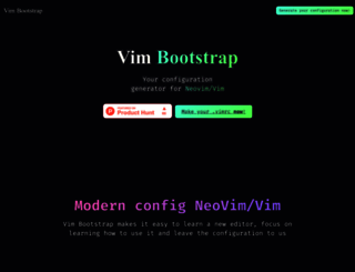 vim-bootstrap.com screenshot
