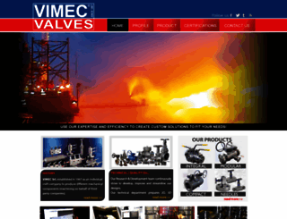 vimec-valves.ae screenshot