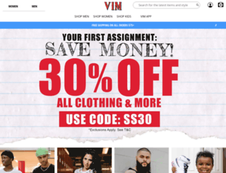 vimsneakers.com screenshot