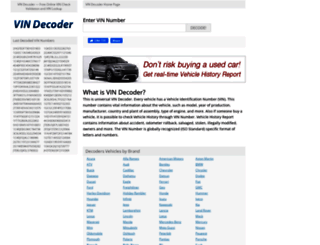vin-decoder.org screenshot