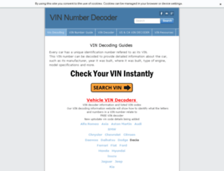 vin-number-decode.com screenshot
