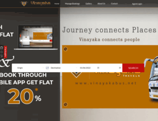 vinayakabus.net screenshot