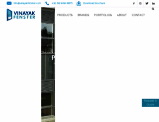 vinayakfenster.com screenshot