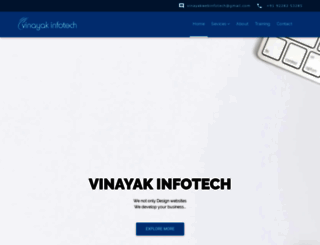 vinayakwebinfotech.com screenshot