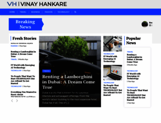 vinayhankare.com screenshot