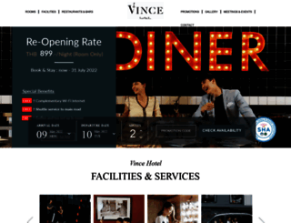 vincehotels.com screenshot