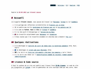 vincent.jousse.org screenshot