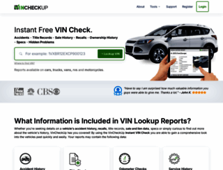 vincheckup.com screenshot