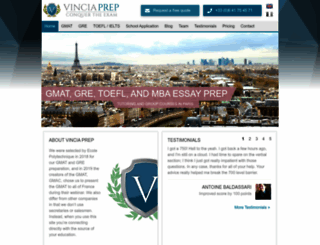 vinciaprep.com screenshot