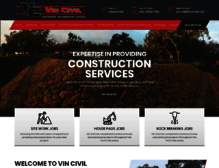 vincivil.com.au screenshot