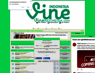 vine.indonesianforum.net screenshot