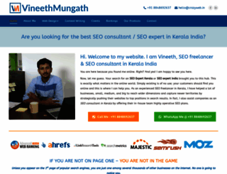 vineethmungath.com screenshot