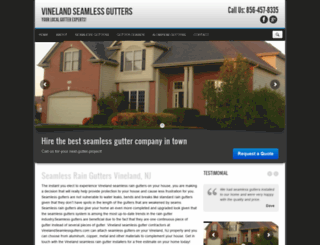 vinelandseamlessgutters.com screenshot