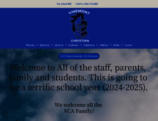 vinemontchristianacademy.com screenshot